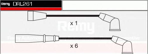 Ккомплект проводов зажигания DRL261 DELCO REMY
