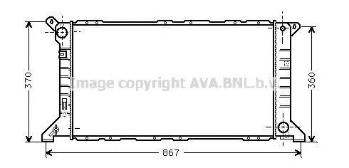 Радиатор охлаждения ДВС FD2206 AVA