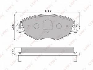 Колодки тормозные дисковые BD-3006 LYNXAUTO