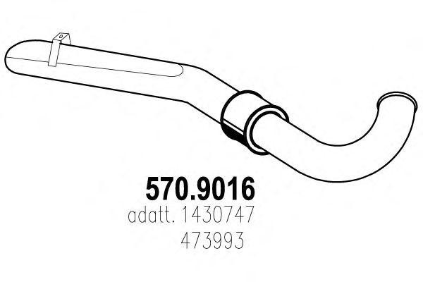 Выпускной трубопровод 5709016 ASSO