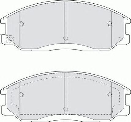 Комплект тормозных колодок, диско FDB1605 FERODO