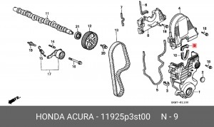 Прокладка, выпускной трубопровод 11925P3ST00 HONDA