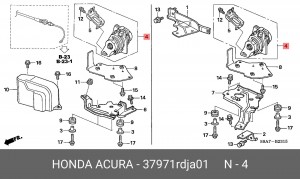 Датчик положения педали газа 37971RDJA01 HONDA