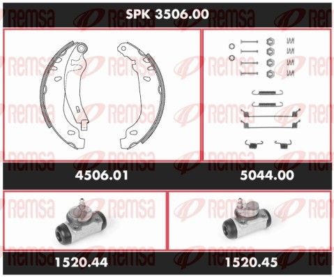 Комплект тормозных колодок SPK 3506.00 REMSA