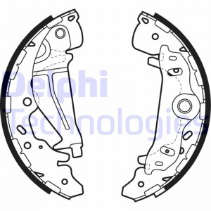 Комплект тормозных колодок LS1987 DELPHI