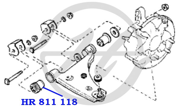 Сайлентблок HR 811 118 HANSE