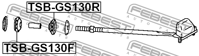 Втулка реактивной тяги TSB-GS130R FEBEST