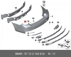 Деталь 51 12 2 163 616 BMW
