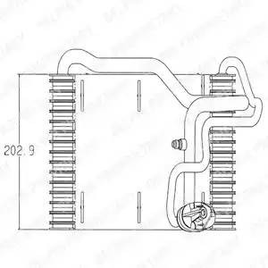 Испаритель, кондиционер TSP0525019 DELPHI