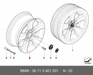 Диск колеса 36 11 3 401 201 BMW