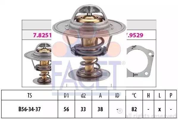 Термостат, охлаждающая жидкость 7.8251S FACET