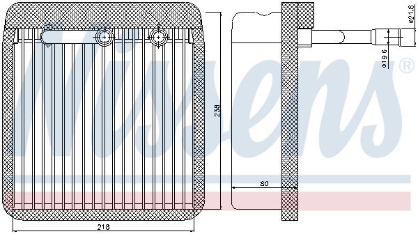 Испаритель, кондиционер 92193 NISSENS
