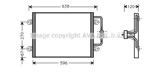 Радиатор кондиционера RTA5256 AVA
