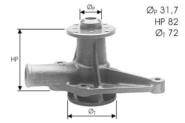 Водяной насос A123 DOLZ