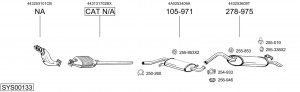Глушитель выхлопных газов конечный 283-431 BOSAL