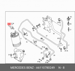 Клапан топливной системы A6110780249 MERCEDES BENZ