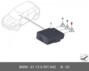 Разъем электрический 61136901842 BMW