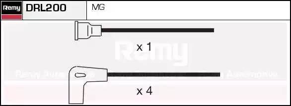 Ккомплект проводов зажигания DRL200 DELCO REMY