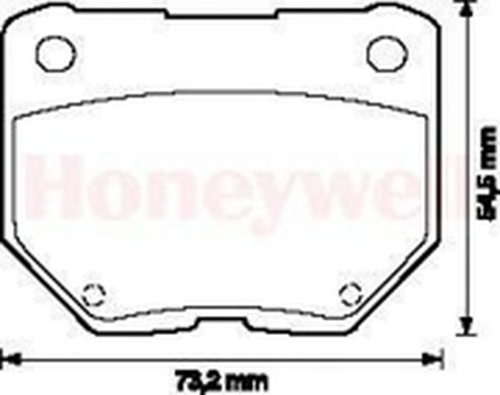 Комплект тормозных колодок, диско 572110B BENDIX JURID