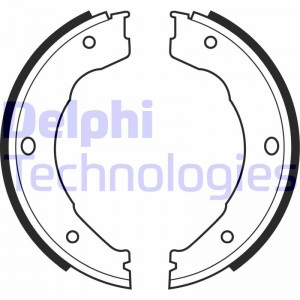 Комплект тормозных колодок, стояночная тормозная система LS1982 DELPHI