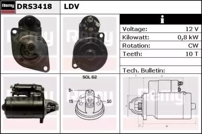 Стартер DRS3418 DELCO REMY