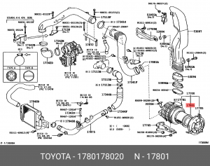 Фильтр воздушный 17801-78020 DAIHATSU