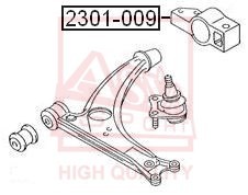 Сайлентблок 2301-009 ASVA