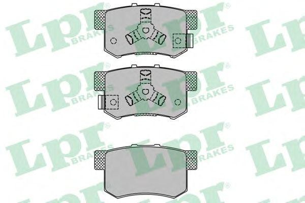 Колодки тормозные дисковые 05P1404 LPR