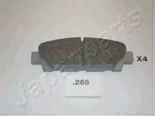 Комплект тормозных колодок, диско PP-265AF JAPAN PARTS GROUP