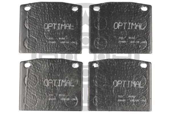 Комплект тормозных колодок, диско 9192 OPTIMAL