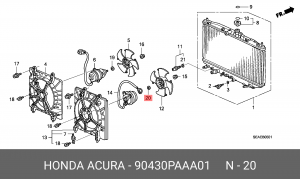 Деталь 90430PAAA01 HONDA
