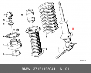 Амортизатор подвески 37 12 1 125 041 BMW