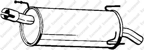 Глушитель выхлопных газов конечный 185-969 BOSAL