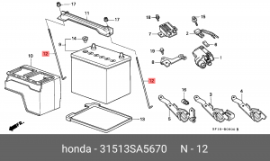 Деталь 31513SA5670 HONDA