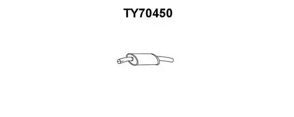 Предглушитель выхлопных газов TY70450 VENEPORTE
