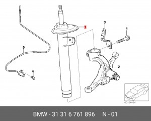 Амортизатор подвески 31316761896 BMW