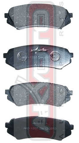 Колодки тормозные дисковые AKD-1207 AKYOTO