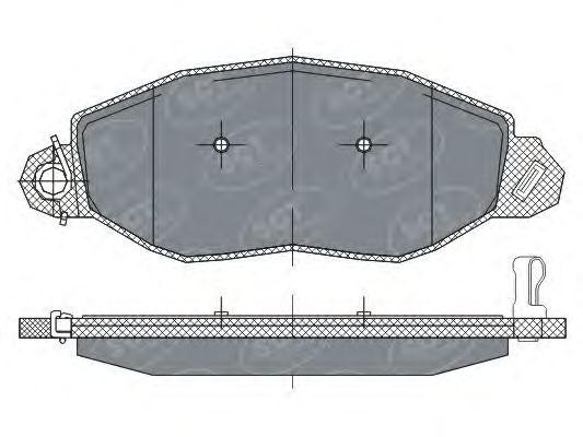 Комплект тормозных колодок, диско SP281 SCT