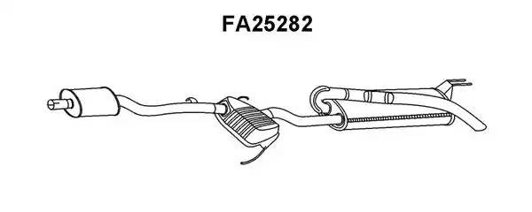 Глушитель выхлопных газов конечный FA25282 VENEPORTE