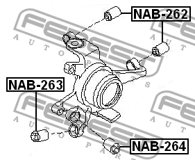 Сайлентблок NAB-264 FEBEST