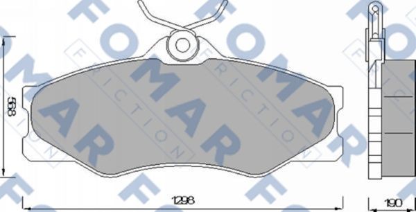 Колодки тормозные дисковые 51427781 ROULUNDS BRAKING