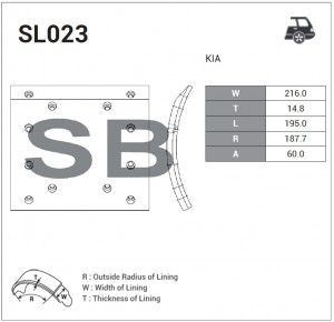 Колодки тормозные дисковые SL023 SANGSIN