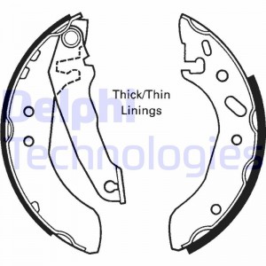Комплект тормозных колодок LS1616 DELPHI