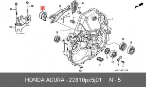Выжимной подшипник 22810PX5J01 HONDA