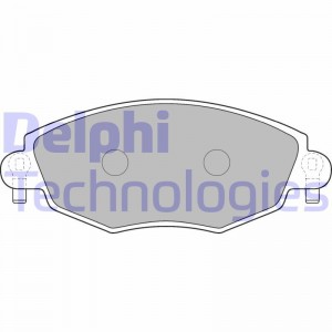 Комплект тормозных колодок, диско LP1533 DELPHI