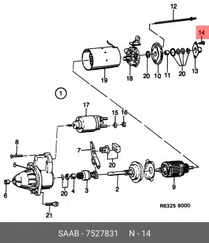 Болт 7527831 SAAB