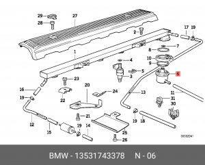 Регулятор давления подачи топлива 13 53 1 743 378 BMW