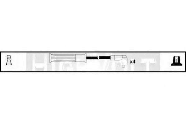 Ккомплект проводов зажигания OEF264 STANDARD