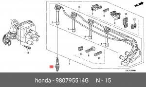 Свеча зажигания 980795514G HONDA