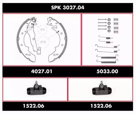 Комплект тормозных колодок SPK302704 REMSA